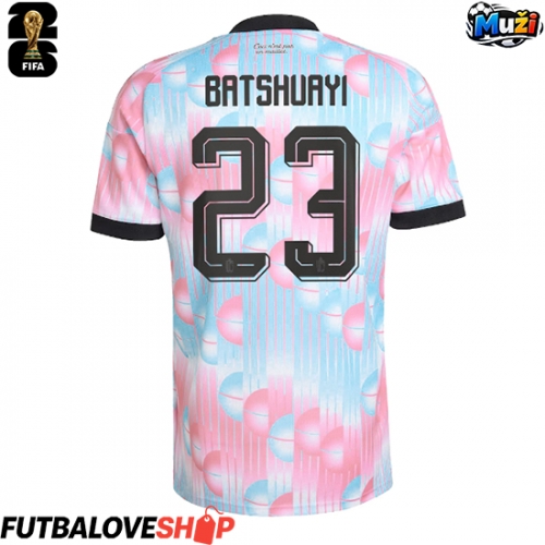 Dres Belgicko Michy Batshuayi #23 Preč MS 2026 Krátky Rukáv